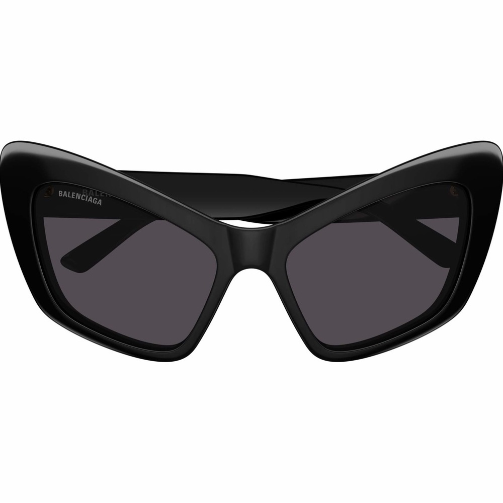 Balenciaga Black Angular Sunglasses